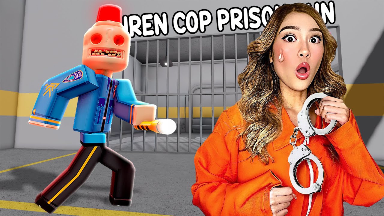 KAT ESCAPES SIREN COP&rsquo;S PRISON RUN IN ROBLOX (OBBY)
