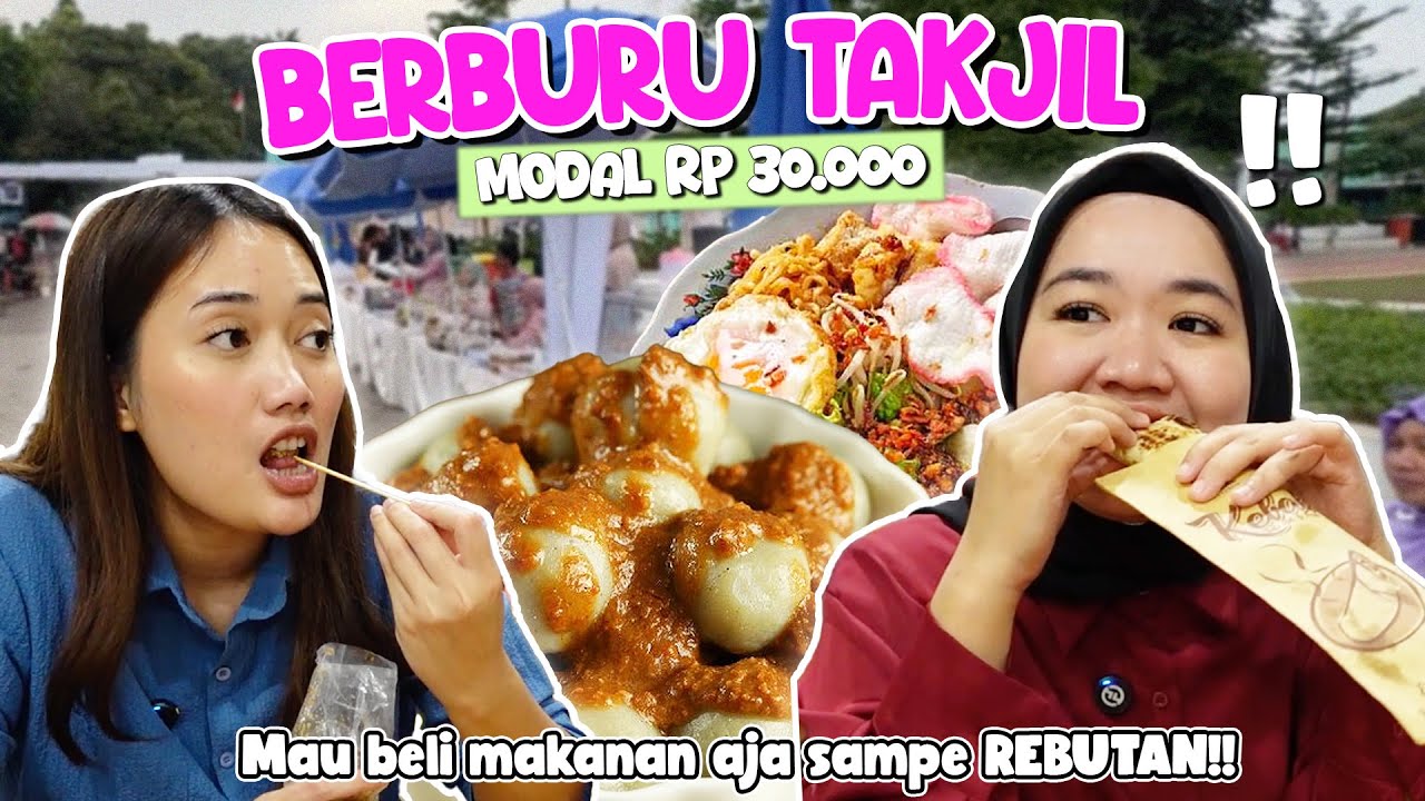 WAR TAKJIL MODAL 30K!! TERNYATA BISA KENYANG BANGET YA 🤣
