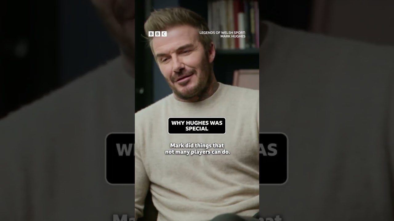 Respect from one legend to another David Beckham on Mark Hughes #viralvideo#shorts#youtubeshorts