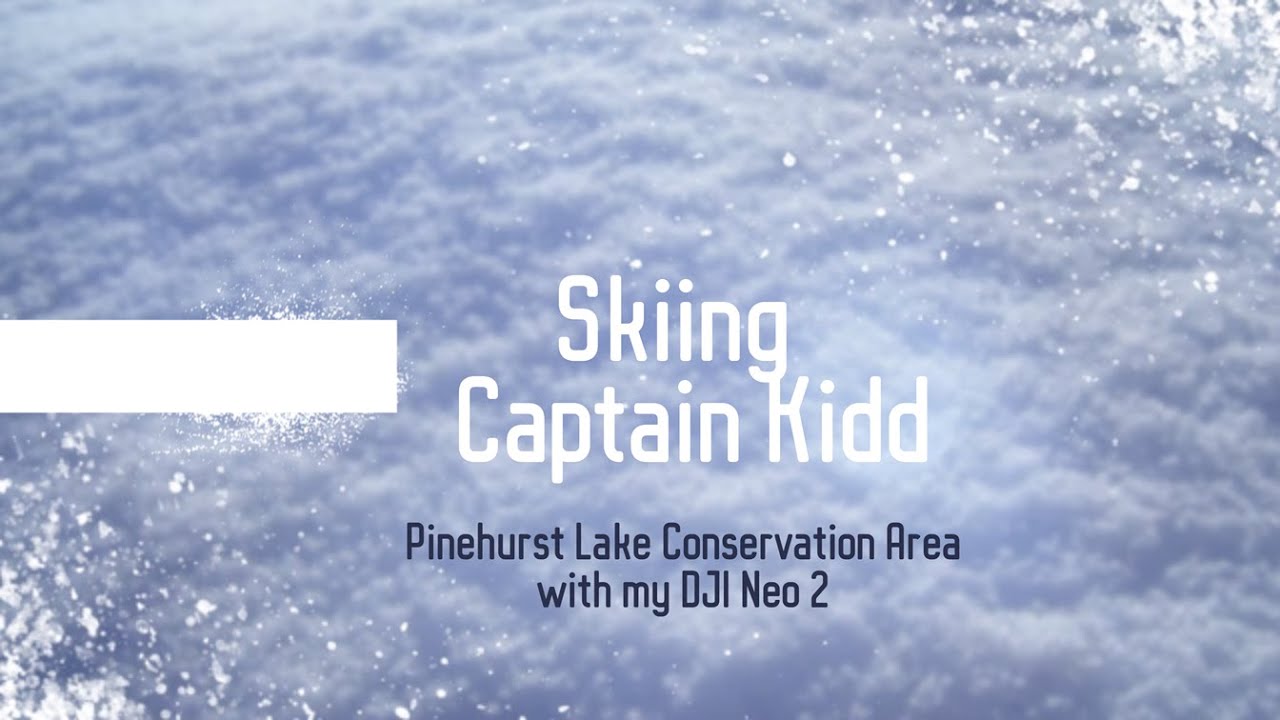 Skiing on Captain Kidd at Pinehurst Lake with my DJI Neo 2 Front Follow Mode