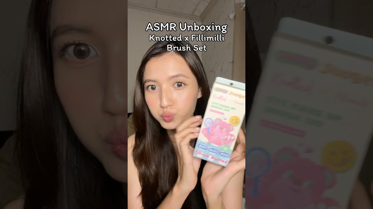 Unboxing Fillimilli x Knotted Eye Makeup Brush Set #fillimilli #brush #แปรงแต่งหน้า