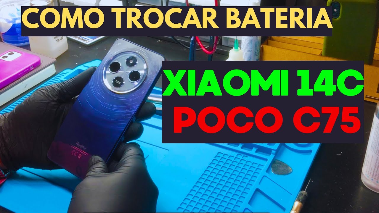 COMO TROCAR BATERIA DO Xiaomi 14 / POCO C75 (PASSO A PASSO)