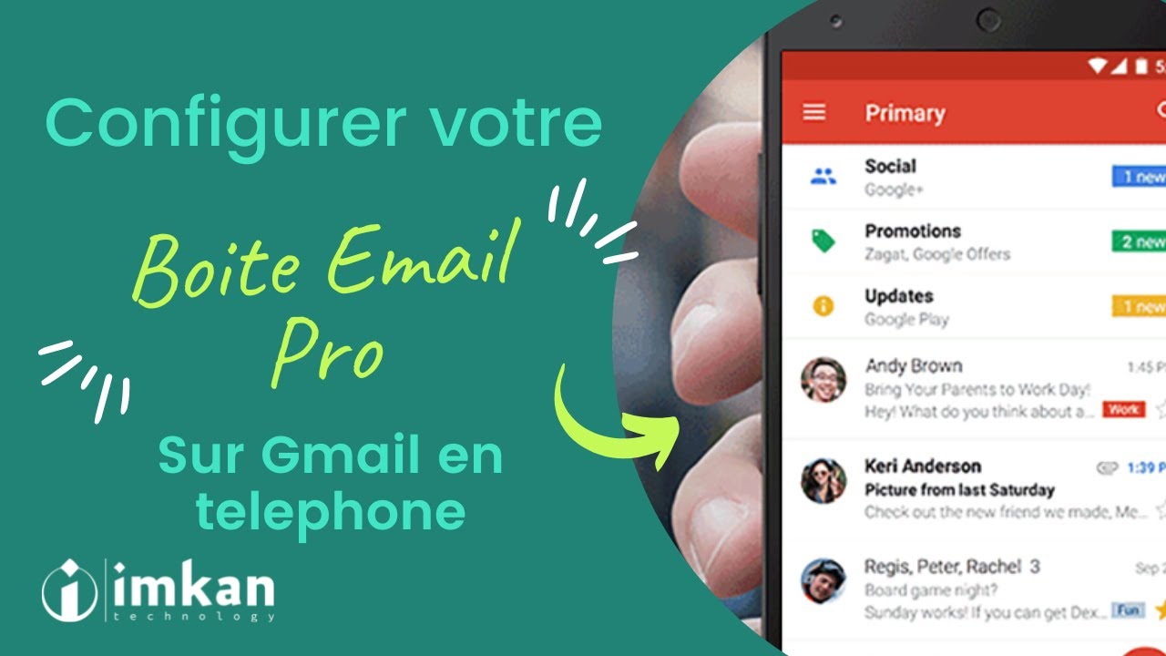 Configurer votre email professionnel sur téléphone avec l'application Gmail
