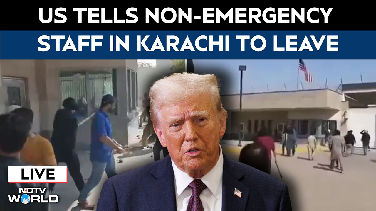 US Tells Non-Emergency Staff In Karachi To Leave Pak | Pakistan Protests | US Iran War