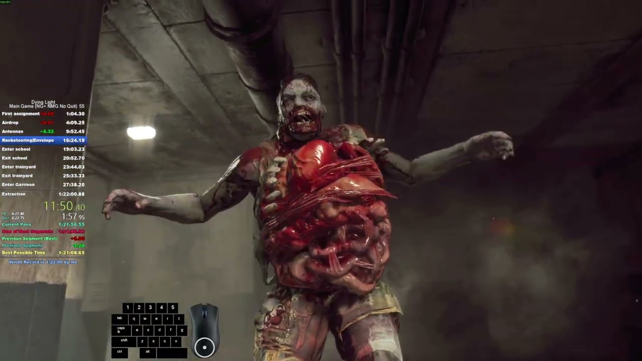 Dying Light - Main Game (NG+ NMG No Quit) Speedrun LRT 1:21:45 IGT 1:21:27 (World Record)