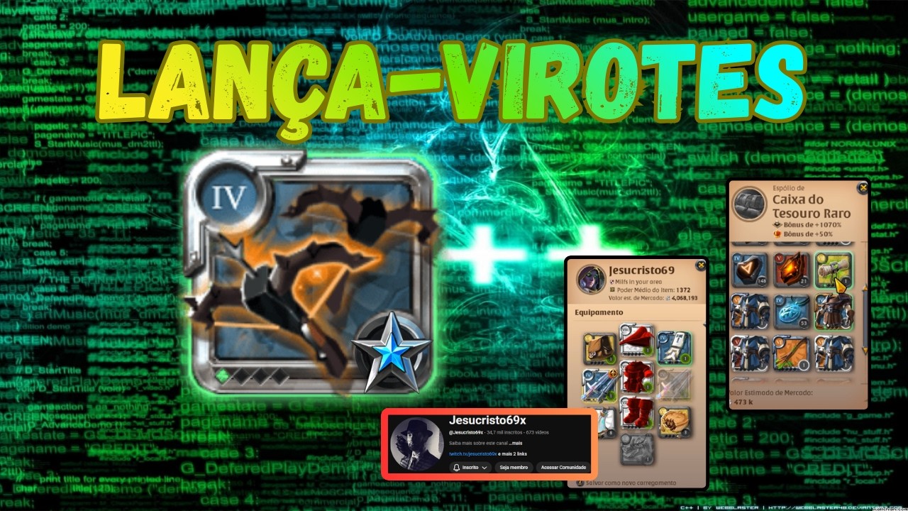 ALBION ONLINE - LANÇA-VIROTES  4.1 -  \120 FIZ + 8M