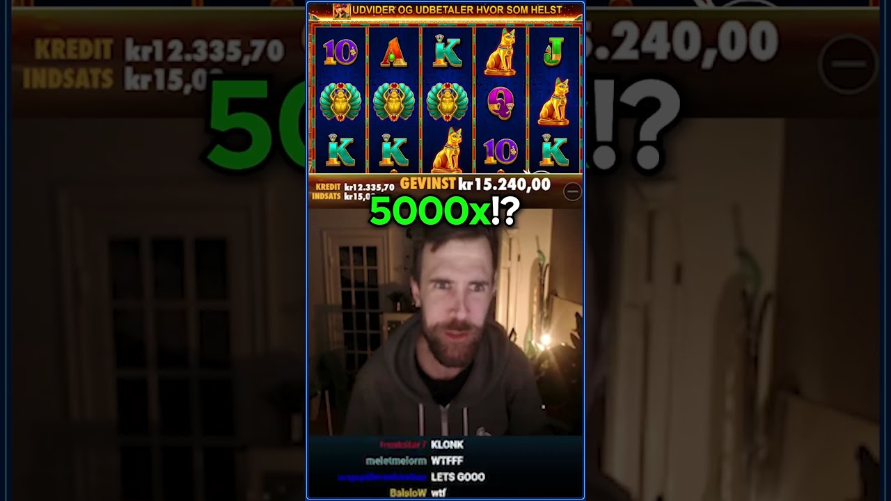 Watch this Danish Streamer Go Crazy Winning 50k+ DKK #slots