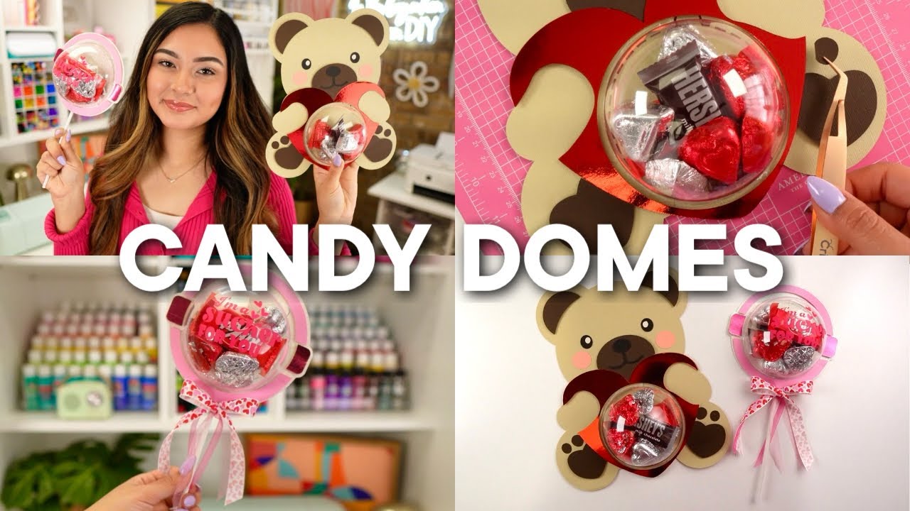 DIY EASY CANDY DOMES WITH CRICUT! 💗