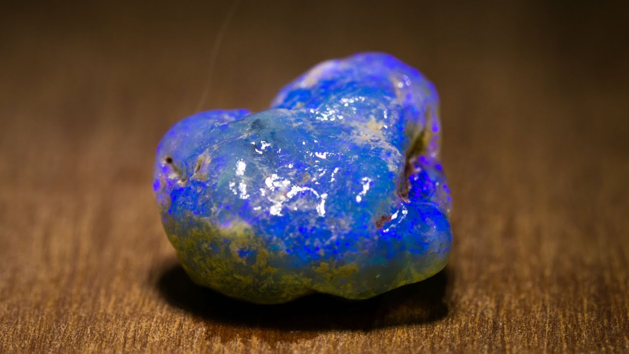 I cut $15,000 out of this rough opal. One of my best wins!