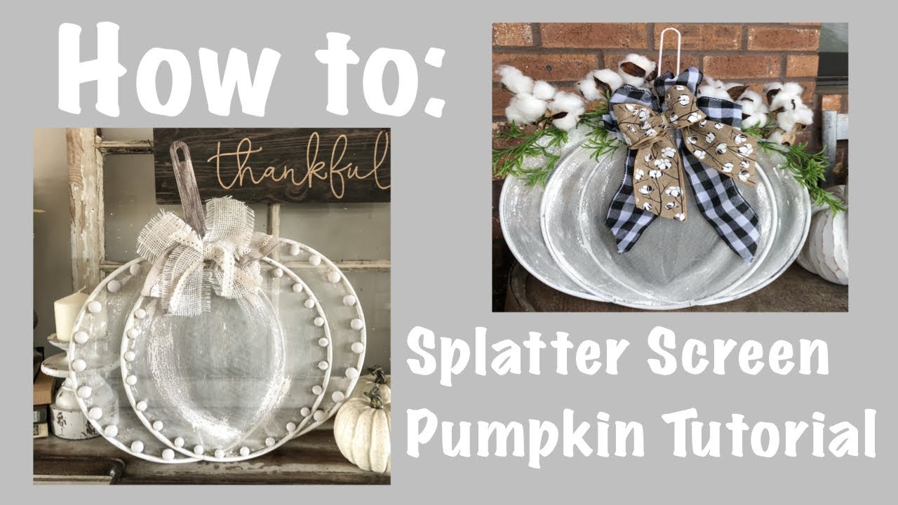 How to: Full Splatter Screen Pumpkin tutorial using DOLLAR TREE items!