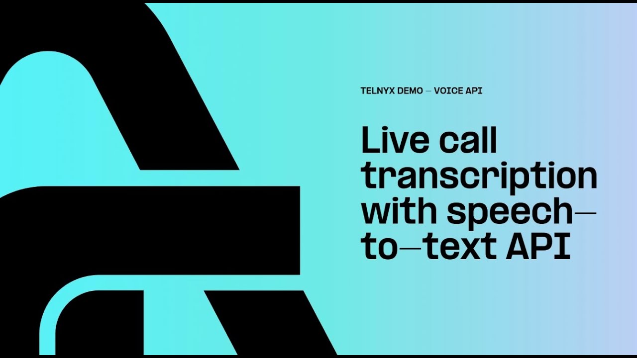 Live Call Transcription With Speech-To-Text API