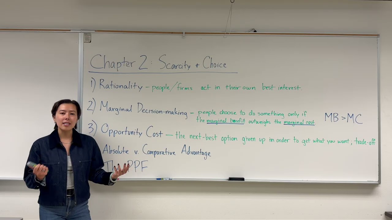 Scarcity, Opportunity Cost, & The PPF