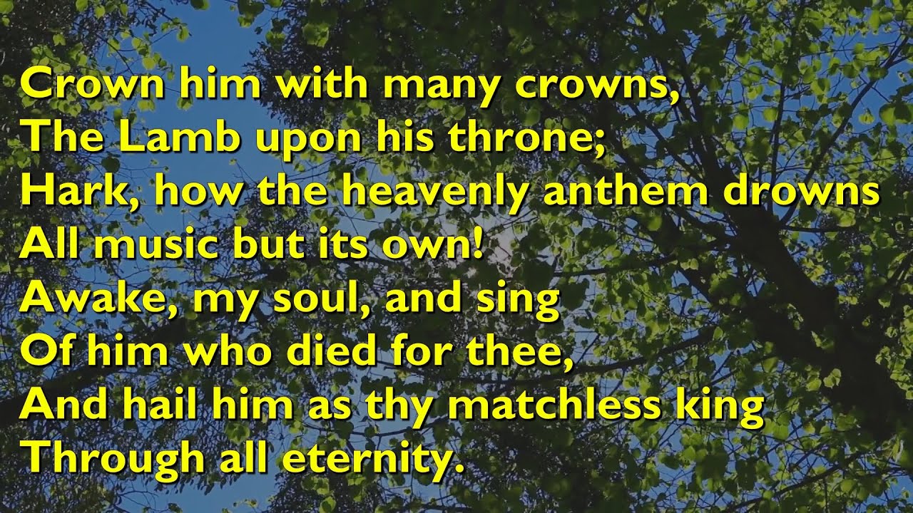 Crown Him With Many Crowns (Tune: Daidemata - 4vv) [with lyrics for congregations]