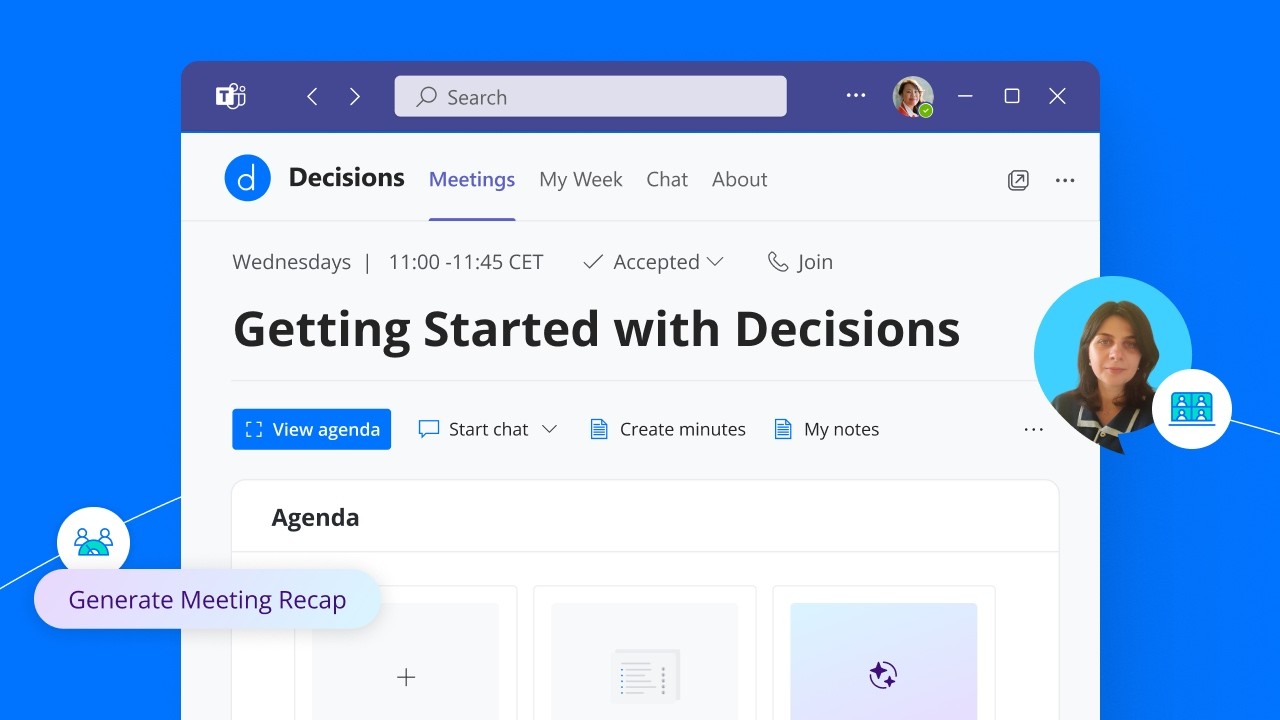 Getting Started with Decisions for Microsoft 365 | AI Agendas & Minutes