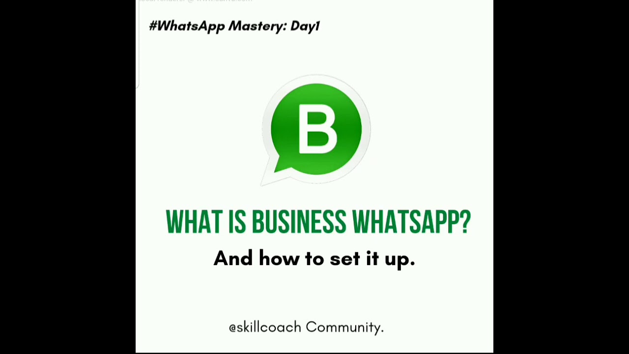 Skillcoach WhatsApp training