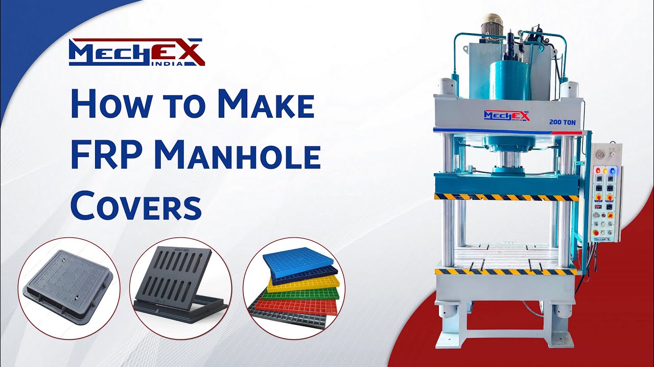 FRP Manhole Cover Manufacturing Process l FRP/DMC/BMC/SMC Manhole Cover Making Process
