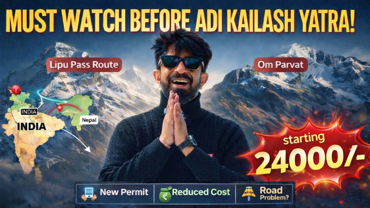 Adi Kailash Om Parvat Lipu Pass Road Trip 2026 | Complete Itinerary, Cost & Permit Process