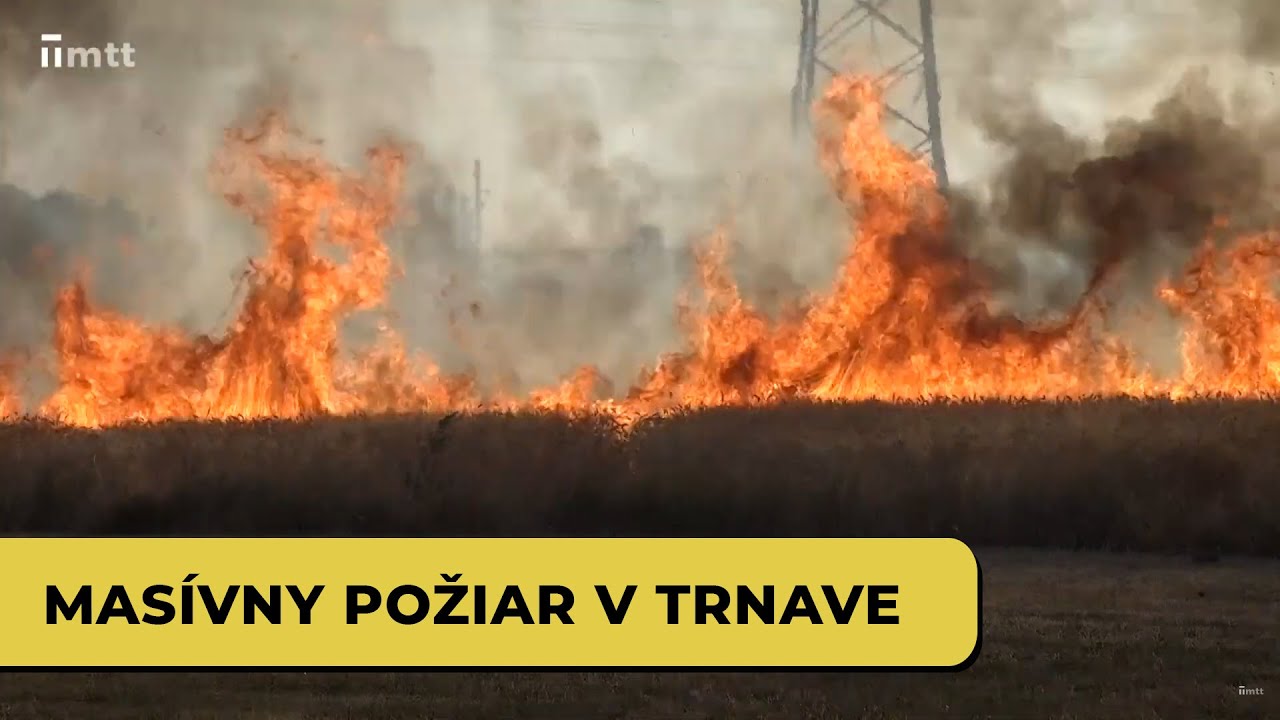 Masívny požiar v Trnave