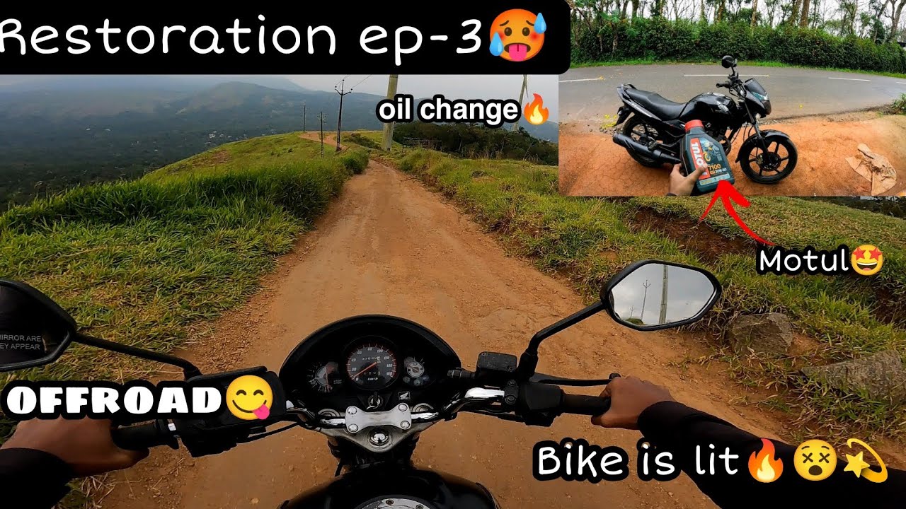Restoration ep-3😍| unicorn oil changed🔥| motul🤤| kattadipadam😍| offroad🥵| after 600 km😋