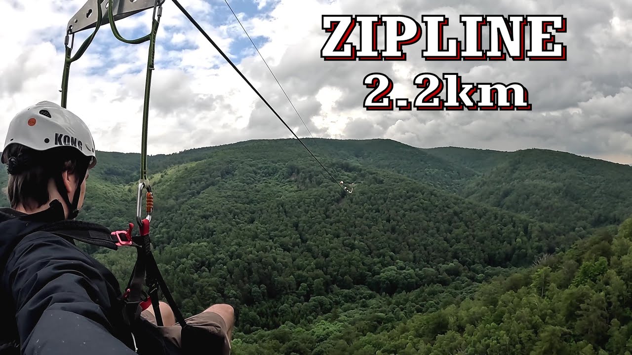 Die längste Zipline in Tschechien | 2,2KM | UNIQUE ZIPLINE | Klíny, Tschechien