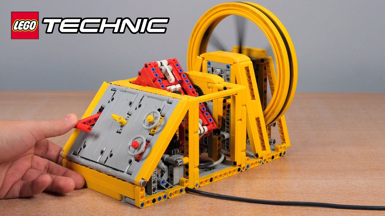 Building a LEGO Pneumatic Engine with Variable Valve Timing