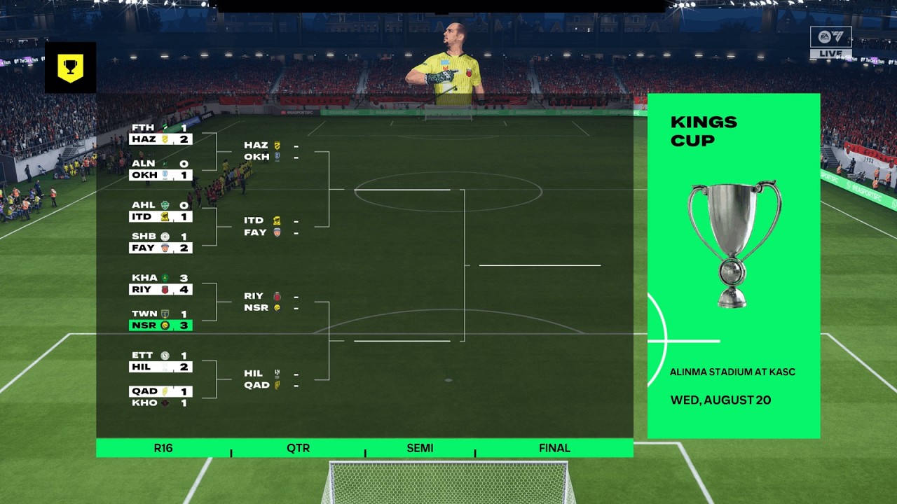 EA FC 26| Al-Riyadh vs Al-Nassr | Quarter-Finals | 2025-26 King's Cup w/Al-Nassr