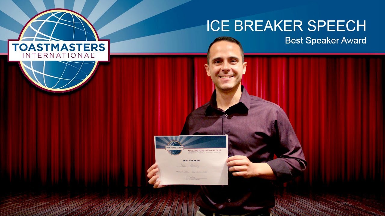 Award Winning Toastmasters Ice Breaker Speech: 