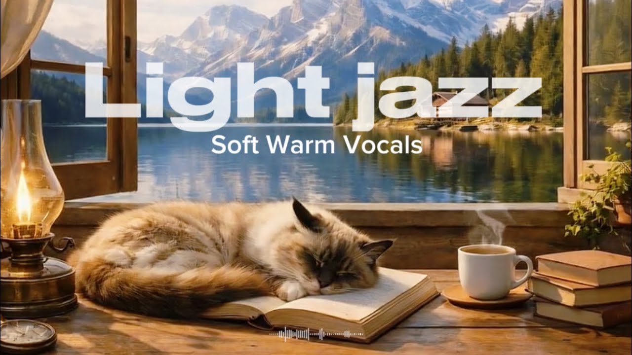 Peaceful Lake Morning ☕ Soft Jazz for Reading & Deep Focus