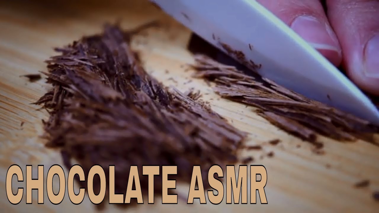 ASMR chocolate scratching and carving | no talking | tapping | micro