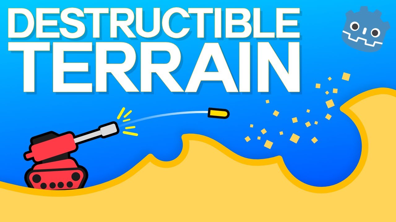 SUPER EASY 2D DESTRUCTIBLE TERRAIN in Godot