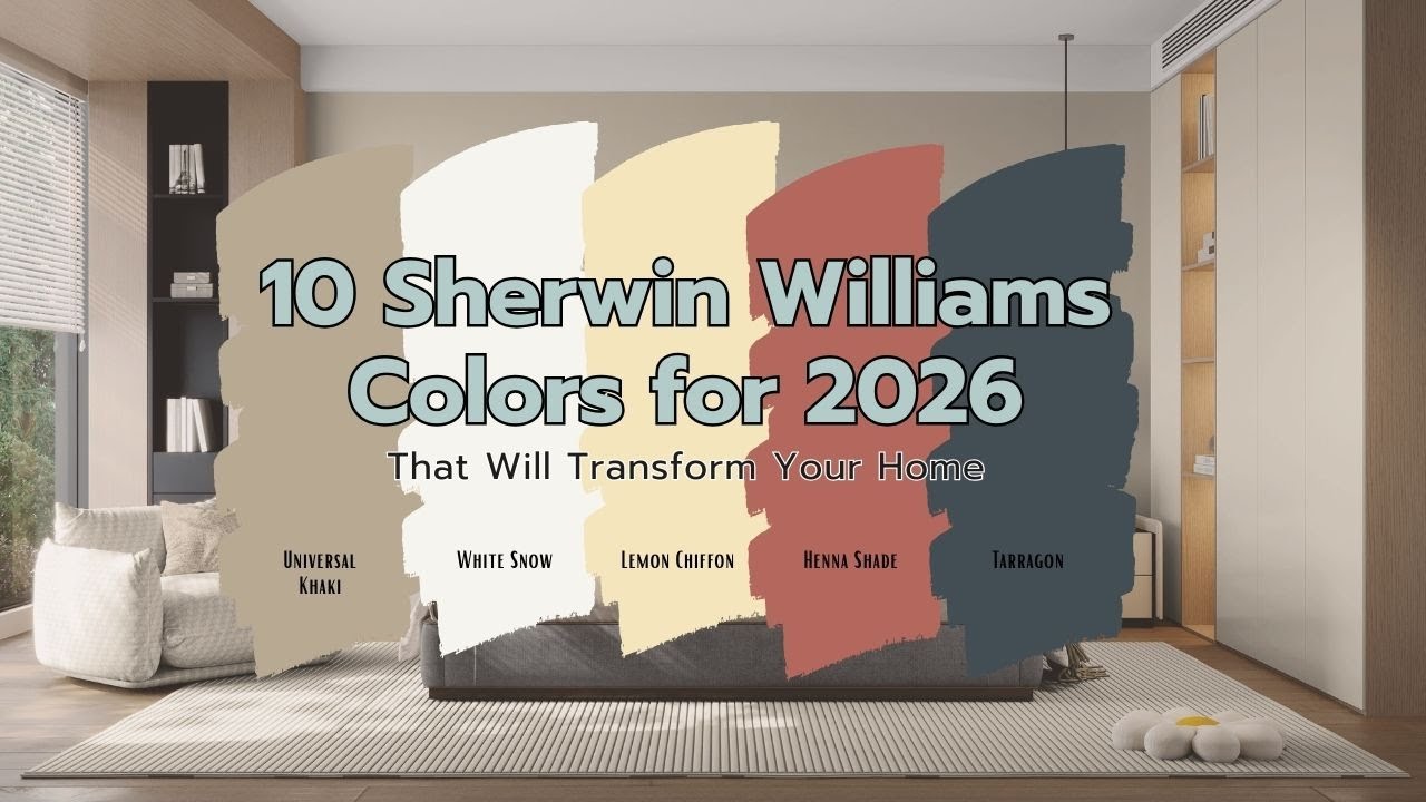10 самых популярных цветов краски по версии Sherwin Williams (2026)