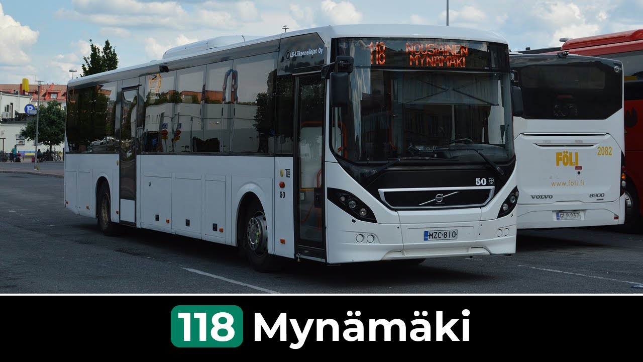 Seutu+ Linja 118: Turku - Mynämäki (Nopeutettu) | LS-Liikennelinjat 50