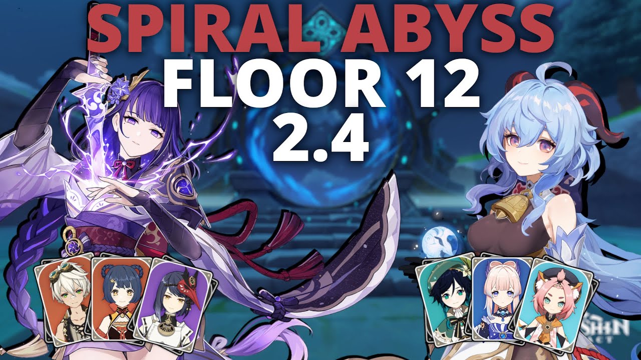 C1 Raiden & C0R1 Morgana Spiral Abyss Floor 12 2.4 (9 Stars) Whalekin Only | Genshin Impact