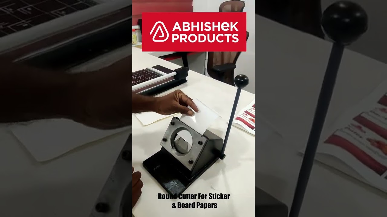 🔘 Sticker Cutter | Round Dia Cutters 70MM For Button Badge & Ribbon Badges | AbhishekID.com