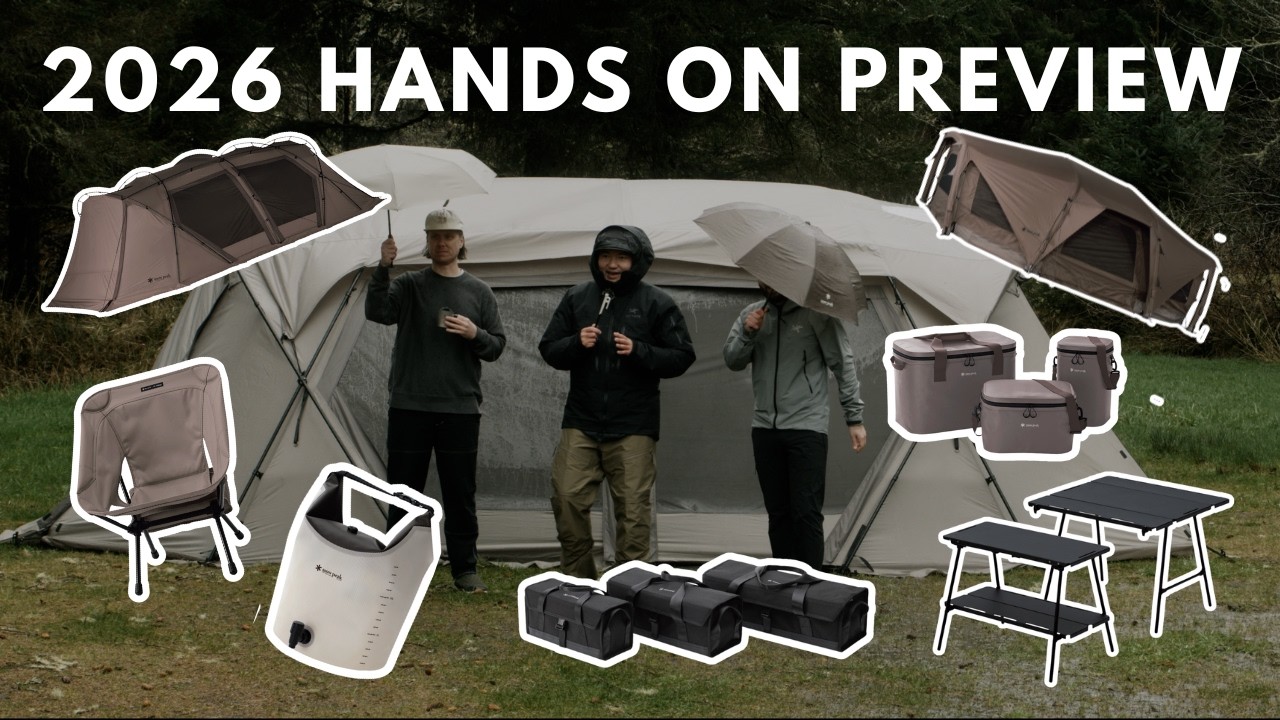 The most exciting 2026 Snow Peak products are here! Land Lock MFS & Aero Cumulus hands on preview