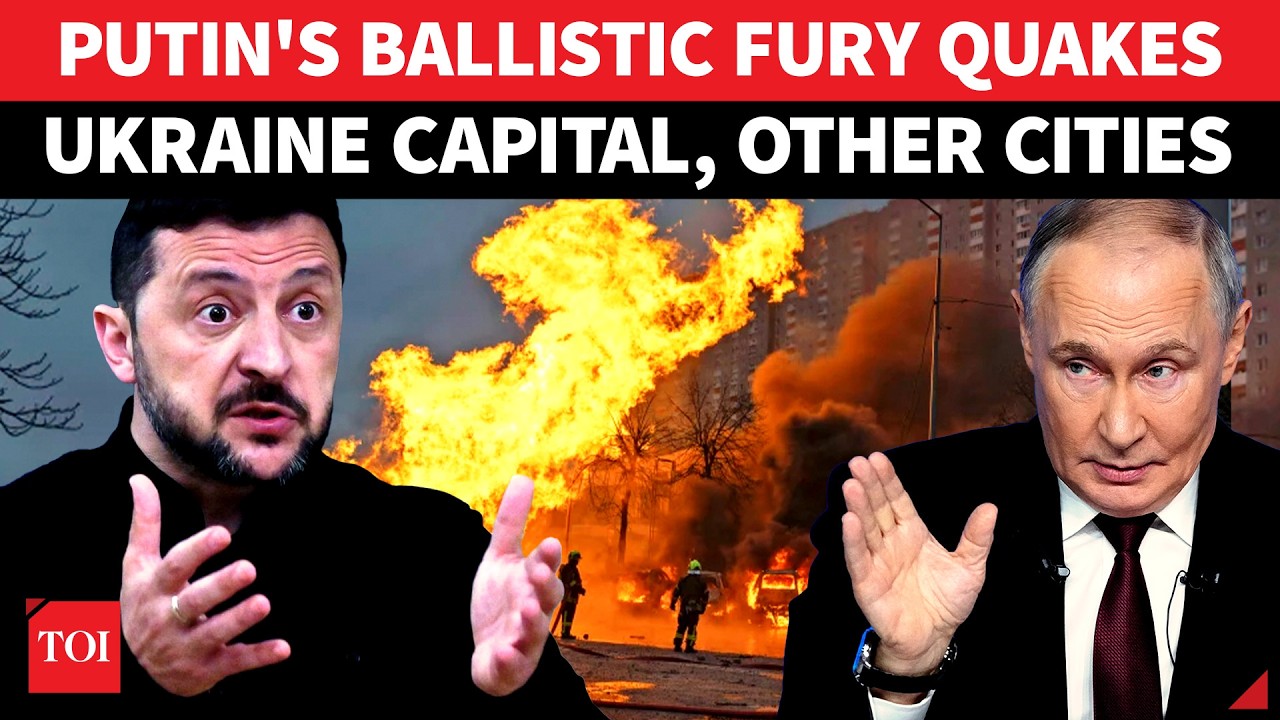'WORLD WAR III': Russia Shows No Mercy; Burns Ukraine Capital, Towns & Cities With Missiles & Drones