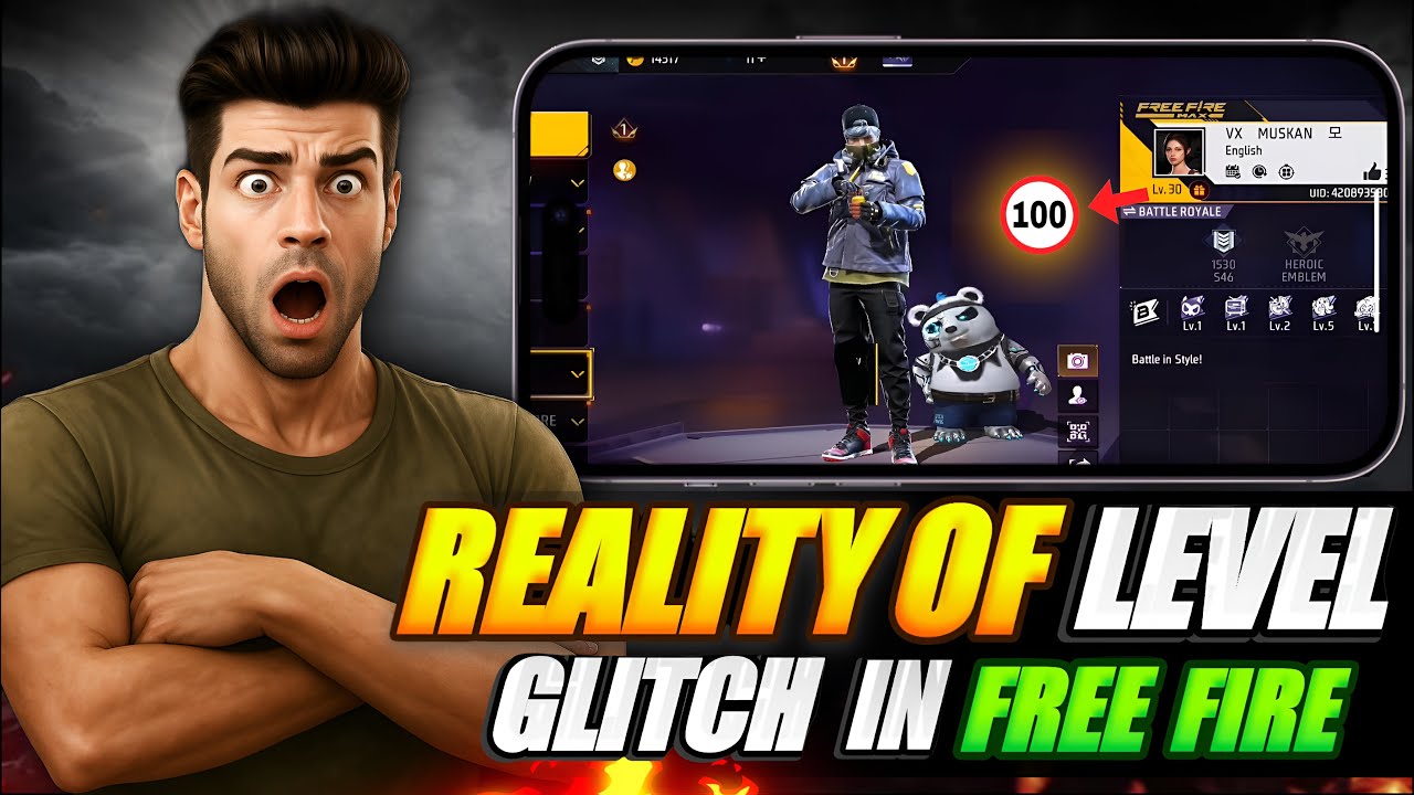 Reality Of FREE FIRE Level Up Glitch! It's True Or Not? | Details Explain
