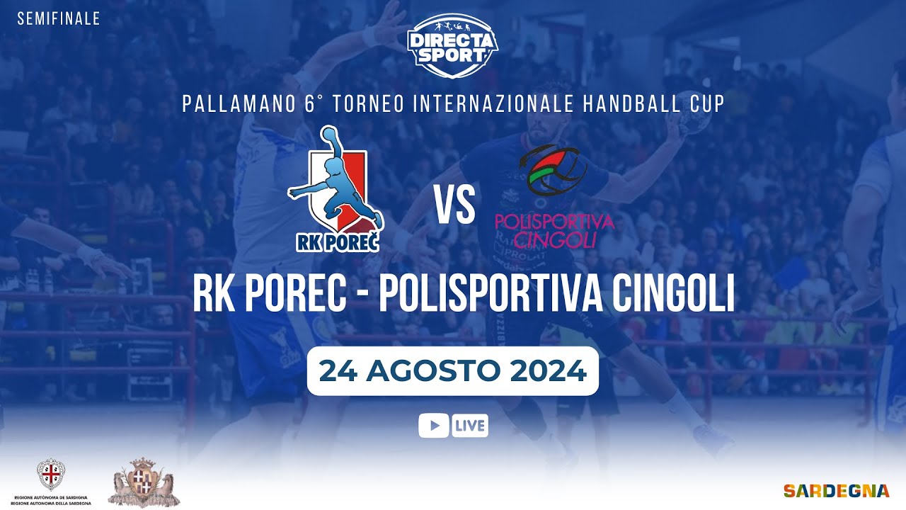 Pallamano - 6° Trofeo Handball Cup - RK Porec - Polisportiva Cingoli (35-30)