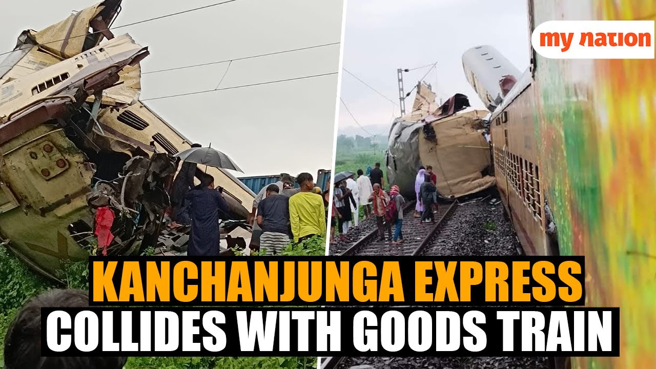 Kanchanjunga Express collides with goods train near New Jalpaiguri in West Bengal