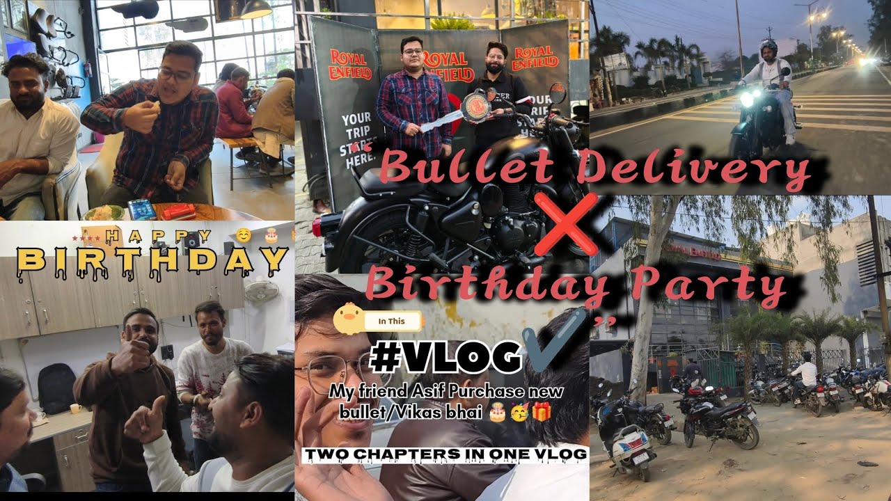 Classic350Bullet New😍Showroom Mein Birthday Celebration🎂Ye delivery ni full event tha 😂#explore