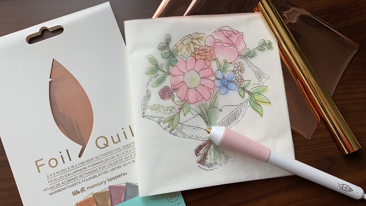 그림에 금박을 입히는 도구 - 포일 퀼 프리스타일 펜(Foil Quill Freestyle Pen)