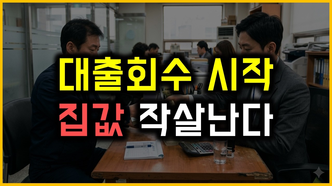 대출회수 시작 - 집값 작살난다