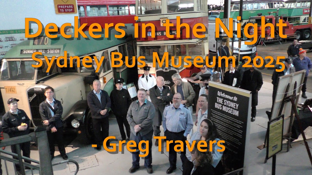 Australian Buses: Sydney Bus Museum Deckers in the Night 2025. Ride the vintage buses, filmed in 4K.