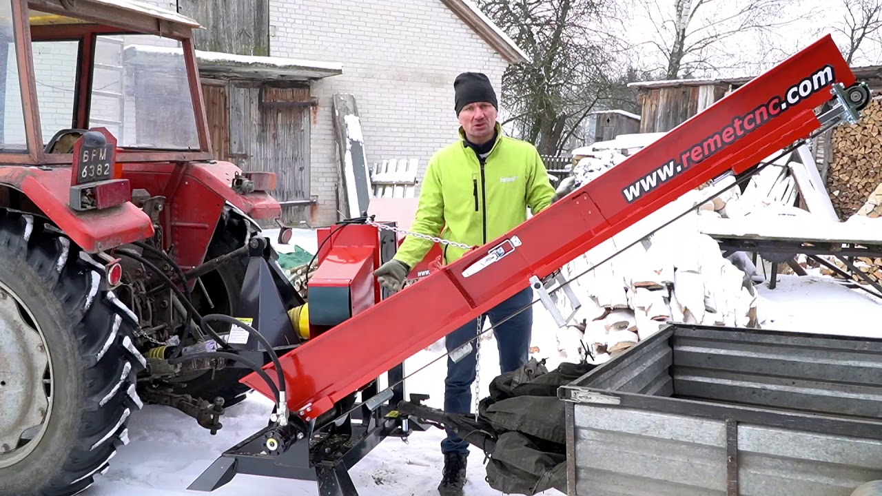 R-120 z taśmociągiem :) Siekiera do lamusa FarmerPL TESTUJE rębak walcowy Remet CNC #PolskiProdukt