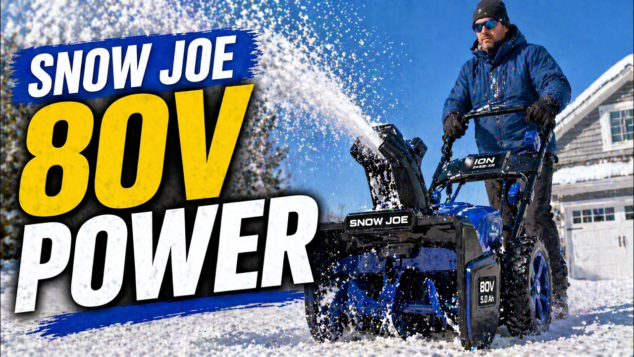 Snow Joe iON24SB-XR 80V Max 5.0 Ah Cordless Self-Propelled Two-Stage Snow Blower Review