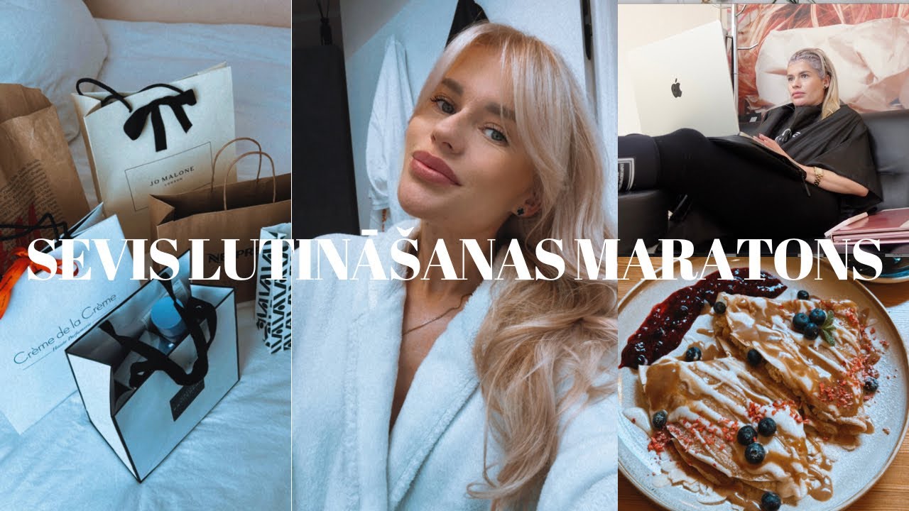 SEVIS LUTINĀŠANAS MARATONS - LUX ŠOPINGS, JAUNA BROKASTVIETA, FRIZŪRA. VLOGS #393