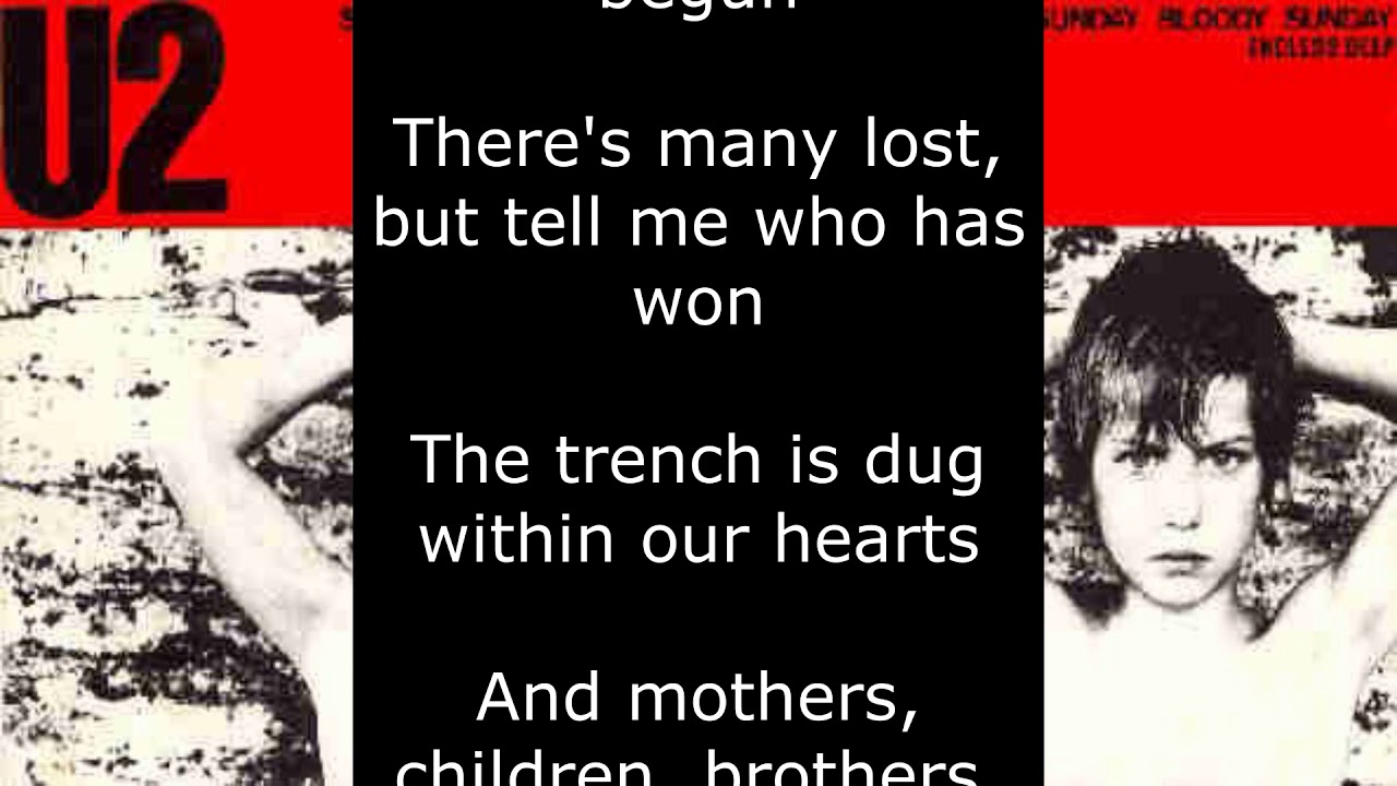 U2 - Sunday Bloody Sunday (Lyrics)
