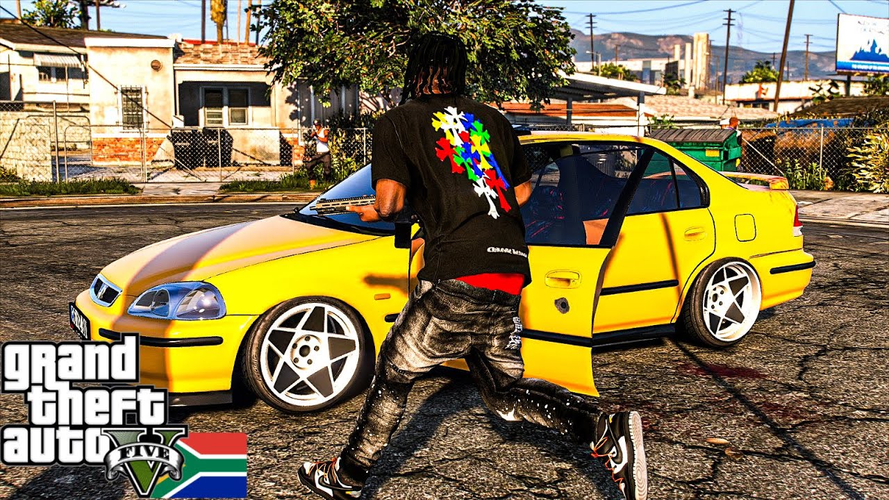 Побег после ограбления на 3 миллиона на Honda Civic 😈🔥 | GTA Mzansi &ndash; Жизнь Цотси | Эпизод 156