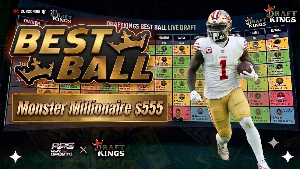 Fantasy Football Live Draft 2026 | High Stakes $555 DraftKings Best Ball