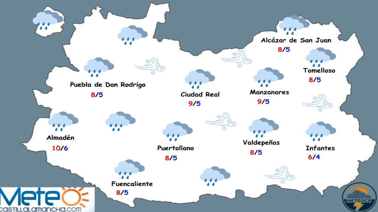Seguimos con cielos nubosos y lluvias durante este fin de semana